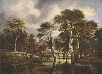 Jacob van Ruisdael Painting - La caza Jacob Isaakszoon van Ruisdael